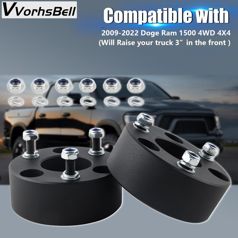 VVORHSBELL 3" Front Leveling Lift Kits for 2009-2022 Ram 1500
