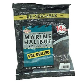 DYNAMITE BAITS MARINE HALIBUT PELLETS 350 GRAMS PRE DRILLED (14 MM)