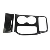 crosselec Carbon Fiber Center Console Gear Shift Panel Cup Holder
