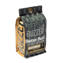 Better Buzz Decaf Espresso Dark Roast Whole Bean Coffee 12oz., Swiss Water Processed
