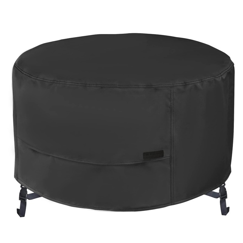 NettyPro Fire Pit Cover Round Waterproof Outdoor Patio Firepit Cover