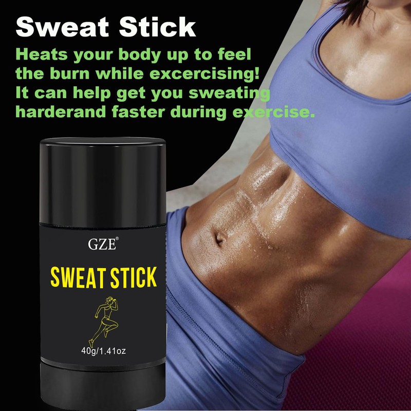 GZE Thermal Sweat Stick - Pre-Workout Warming Balm to Activate
