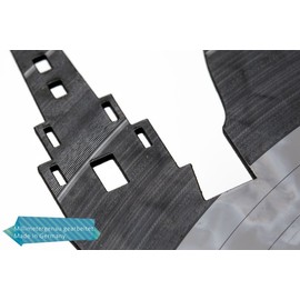 GRAVURZEILE Manchester Vinyl Record Clock - 100% Club Love - Upcycling Design Wall Clock Made in Germany