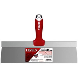 14" Soft-Grip Stainless Steel Taping Knife - LEVEL5 | Pro-Grade | Metal Hammer EndÂ | 5-138
