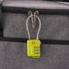 munkees TSA Lock Suitcase Lock Zipper Lock Wire Type Stainless