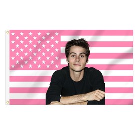 Shmbada Dylan O'Brien 3x5 Foot Decorative Flag with 2 Brass Grommets for Outdoor Indoor, Double Stitched, Wall Hanging Room Decor Tapestry, College Dorm Porch Outside Decorations