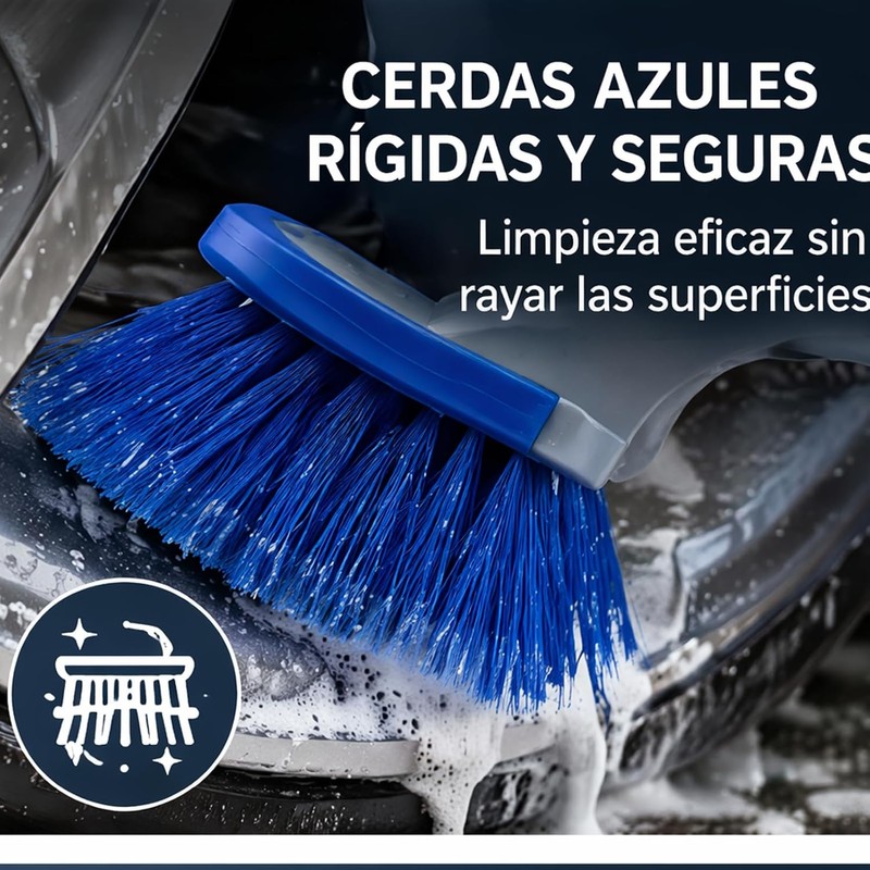 Keenso Cepillo para Lavado de Autos, Cepillo para Rines, Cerdas