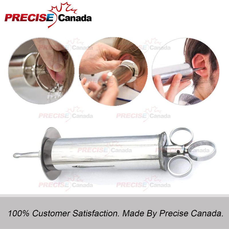 PRECISE CANADA: Ear Wax Removal Syringe 4 OZ - Brass