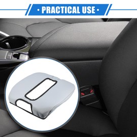 X AUTOHAUX Armrest Protector Cover Pad Replacement Compatible for GMC Sierra 2014-2017 for Chevy Silverado 2014-2018, Durable Neoprene Fabric Gray