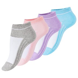 meristanbul 4'lü Kadın Sneaker Çorap, Patik Çorap, Pastel Renkli Çeşitlerle (35-38)