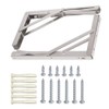 Folding Shelf Brackets, Max Load 300 lb, Heavy Duty Stainless