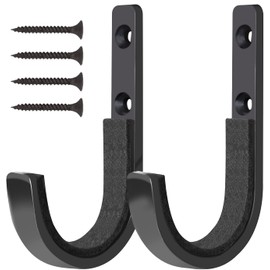 GOHIKING Heavy Duty Wall Mount Gun Racks Gun Hooks Shotgun Hook Rifle Hanger, Felt Lined, Screws Included (1 Satz (2 Stücke))