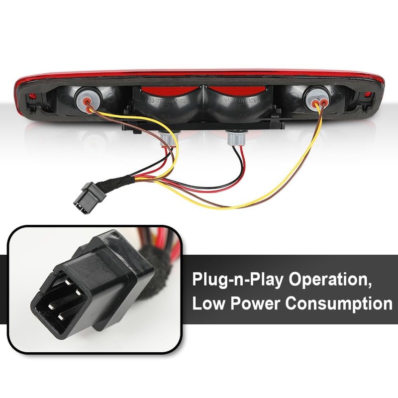 G-PLUS High Mount 3rd Brake Light w/Bulb Compatible with Chevy