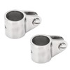 2PCS Bimini Top Jaw Slides 316 Stainless Steel Removable Hinged