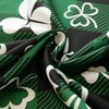 Essifunia Green Waterproof Plaid St.Patrick Tablecloth Fabric - Square 58x58