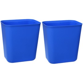 Nipogear 3.5 Gallons Efficient Trash Can Wastebasket, Fits Under Desk, Kitchen, Home, Office (Blue, 3 Gallons-2 Pack)