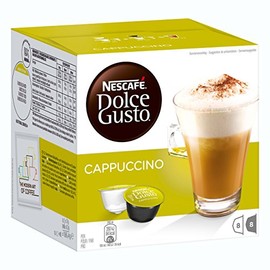 Coffee Capsule | Nescafé | Dolce Gusto Cappuccino Coffee Capsules 16 Pieces | Total Weight 186 Grams