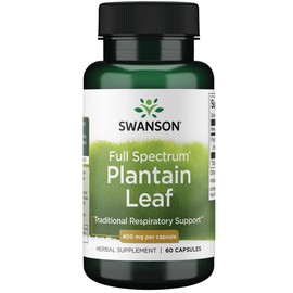 Swanson Full Spectrum Plantain (Leaf) Plantago Major 400 Milligrams 60 Capsules