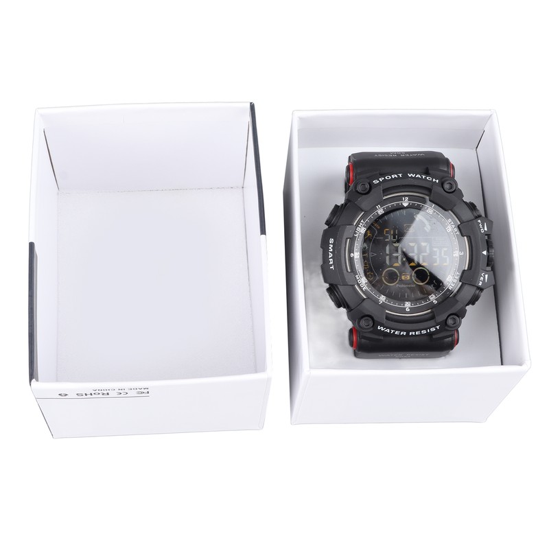Men Digital Watch LED Backlight Multi Functional Water Resistant Watch