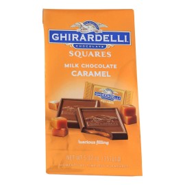 UD_Ghirardelli Case of 6 Solid Milk Chocolate Caramel Squares 5.32 oz Flavored with Sweet Coffee Taste