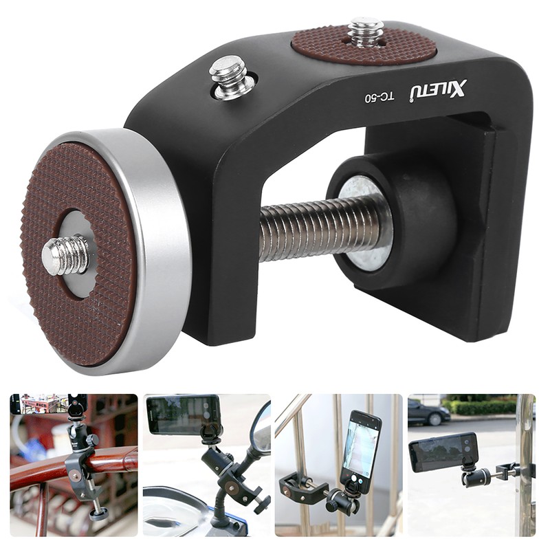 XILETU TC-50 Black Aluminium Alloy Universal 1/4 Inch Screw Interface