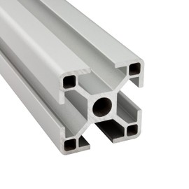 Aluminium profile, 30 x 30 mm, system, installation, construction profile, 8 mm slot, 500 mm