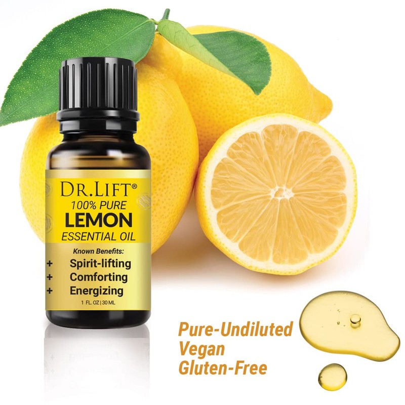 DR. LIFT Lemon Essential Oil, 1 oz - Made in