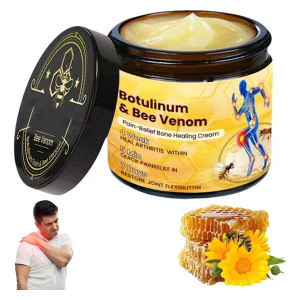 Crema Curativa Ósea Con Toxina Botulínica Y Alivio Del Dolor