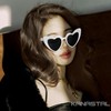 KANASTAL Red Heart Sunglasses Womens Mens Polarised Love Heart Shaped