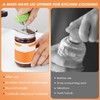 Dunkwckore Pack of 2 Jar Openers for Screw Lid Openers,