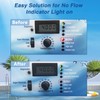 RUHUALIFE Upgraded Steel Sheet Flow Switch Pool Flow Sensor Compatible