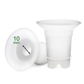 Maymom Insertos de brida 10 mm compatibles con Freemie 25 mm Collection Cup. 2 piezas/cada uno