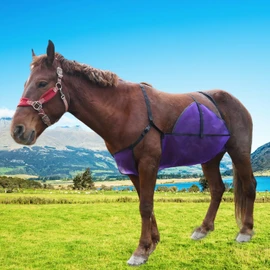 Adjustable Horse Belly Guard Fly Sheet – Soft, Breathable & Lightweight Belly Protection for Horses – Purple