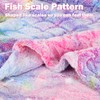 Catalonia Classy Glow in The Dark Mermaid Tail Blanket, Soft
