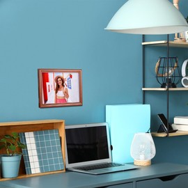 marysgift A4 Frame Premium Picture Frames Ideal for Certificates & Photos Elegant 21 x 29.7 cm Image Display (Walnut,A4)