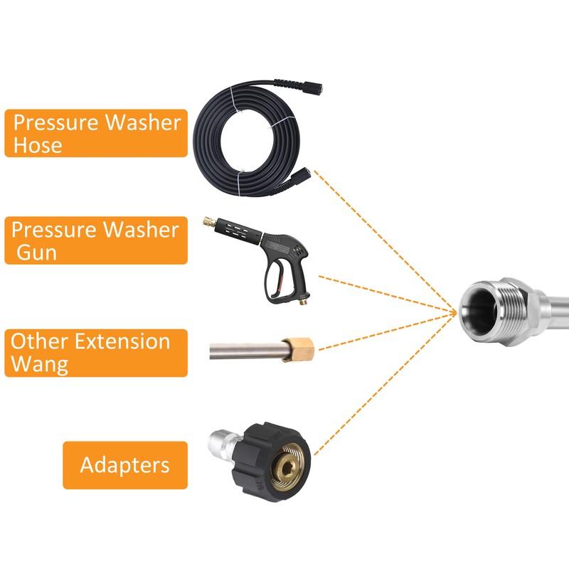 PWACCS Pressure Washer Extension Wand, Universal Lance Extension for Power