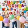 Numberblock Birthday Banner, Block Banner with Spiral, Party Decorations Banners