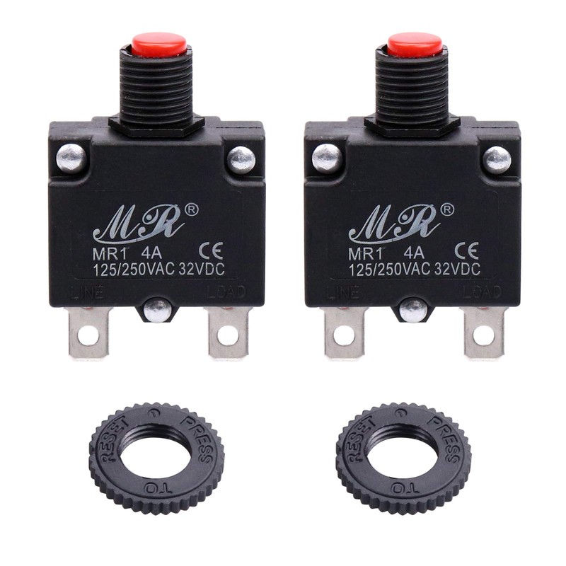 RKURCK 4 Amps Thermal Circuit Breakers 125/250V AC 32V DC