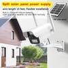 onovatpol Solar Fake Security Camera with Motion Sensor Light&Audio& Sound&Doorbell