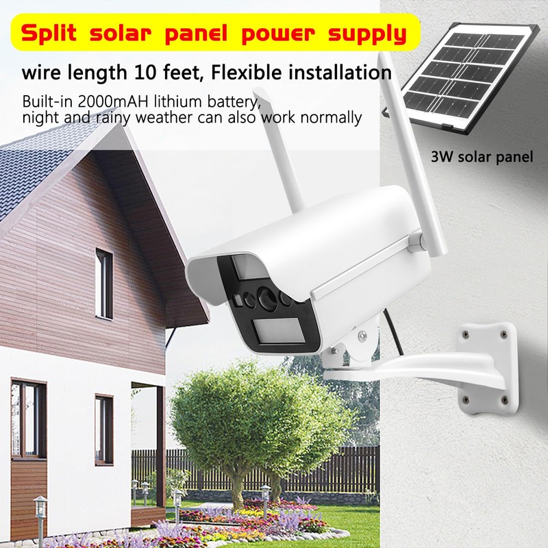 onovatpol Solar Fake Security Camera with Motion Sensor Light&Audio& Sound&Doorbell