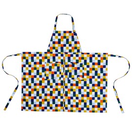 Marushin H-Shaped Apron, 02 Days, Approx. H 35.4 x W 37.4 inches (90 x 95 cm), Not Including String