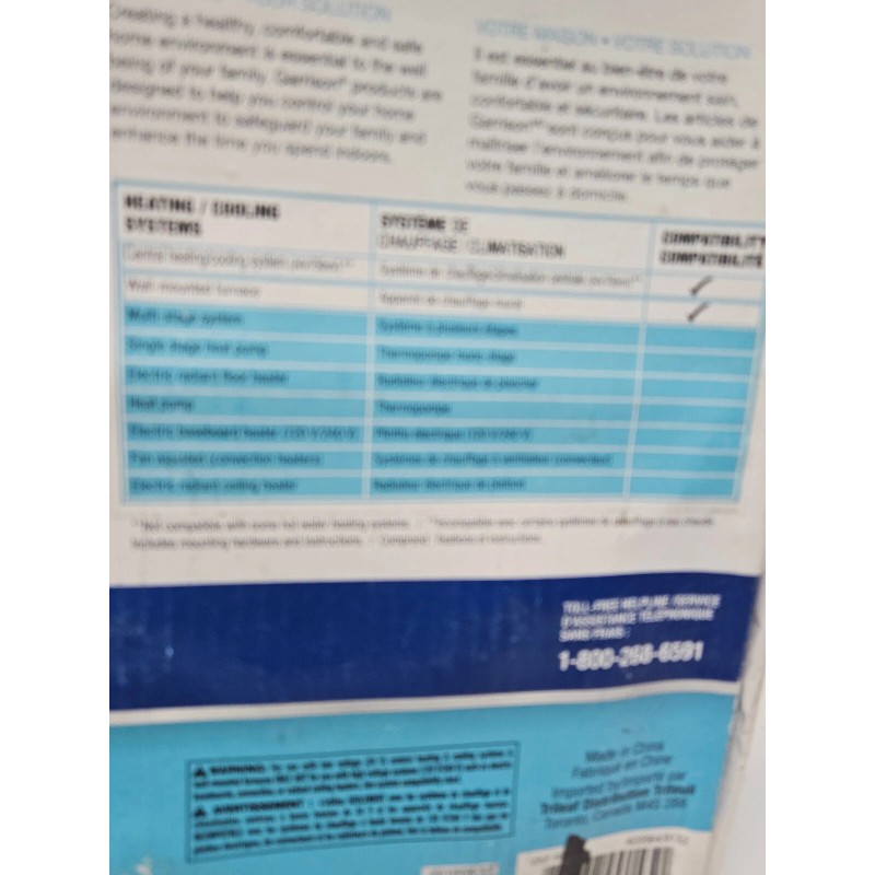 GARRISON PROGRAMABLE THERMOSTAT 5+1+1 Day Smart for wall Heating/Coolin