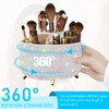 Diesisa Bling Makeup Organizer: 360°Rotating Bling Rhinestone Cosmetic Display Cases