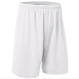 TOPTIE Big Boys Youth Soccer Short, 8 Inches Running Shorts with Pockets-White-L/ 14-16