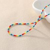 KELITCH Women Pearl Strands Necklaces Boho Style Stackable Turquoise Necklaces
