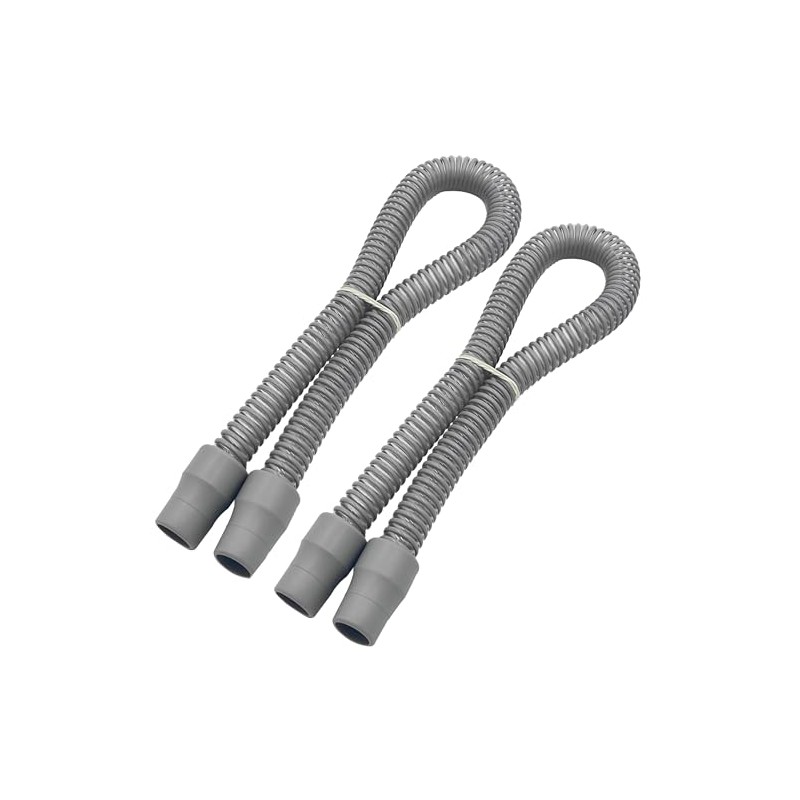 2-Pack Cpap Hose 2ft with 22mm Cuffs, Latex-Free Cpap Tubing