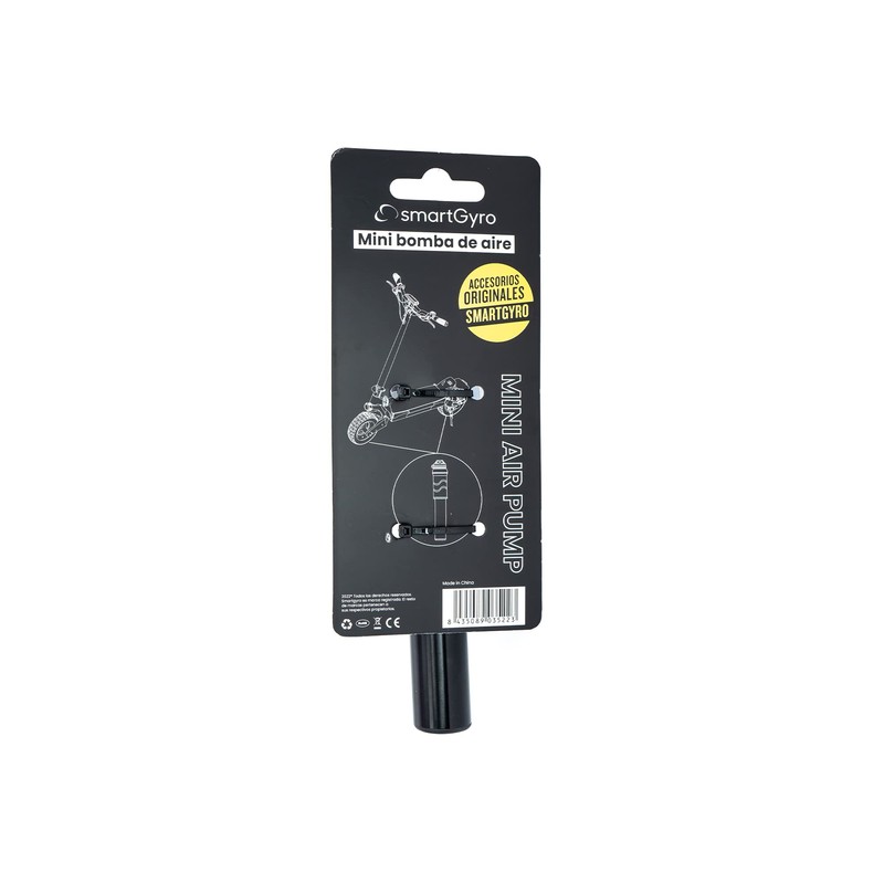 SMARTGYRO Unisex - Adult Mini Bomb Manual Inflor, Black, Medium