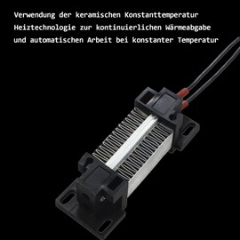 PTC Heating Element 220V 50W PTC Ceramic Air Heater, PTC Heater, Electrically Insulated Ceramic Thermostatic High Performance PTC Heating Element Heater, PTCYIDU