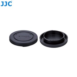 JJC Housing Cap + Rear Lens Cap for Sony E Mount Mirrorless Cameras & Sony E Mount Lens (1 Set)