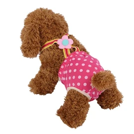 Pantalones sanitarios para perros, 6 tamaños para perras, pañales fisiológicos, ropa interior con tirantes menstruales para perros pequeños y medianos (XS )